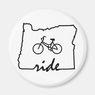 Ride Oregon (Cycling) Magnet