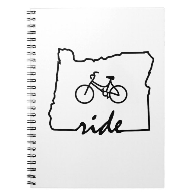 Ride Oregon (Cycling) Notebook (Front)