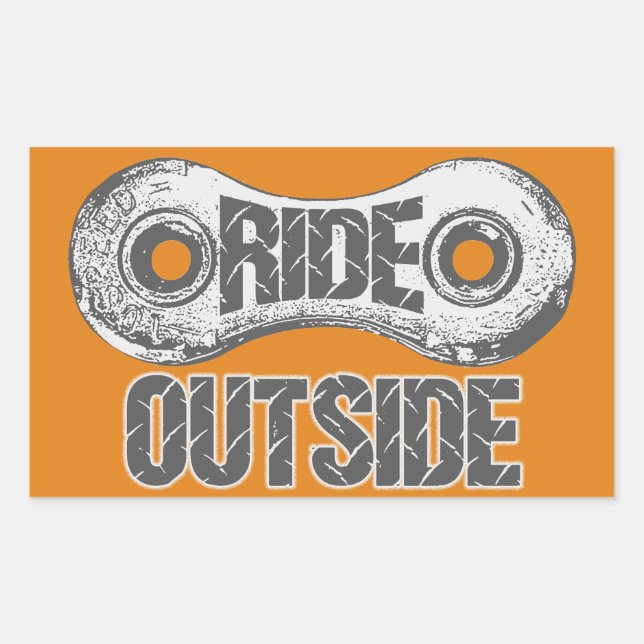 Ride Outside Rectangular Sticker (Front)