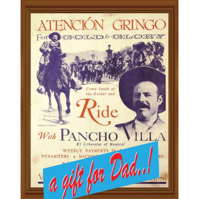 Ride 🎖️ Pancho Villa Vintage Mexican Artwork Poster (Creator Uploaded)