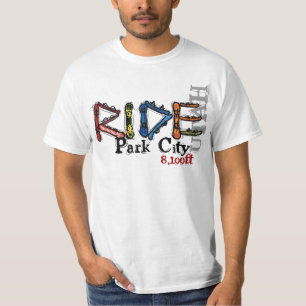 Ride Park City Utah snowboard value tee