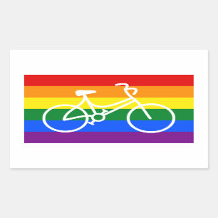 Ride Pride Cycling Rectangular Sticker