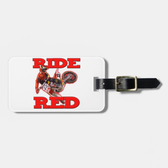 Ride ReD 13 Luggage Tag (Front Horizontal)