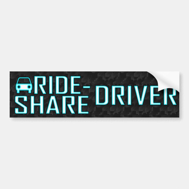 Ride Share Driving Uber Driver Rideshare Decal (Front)