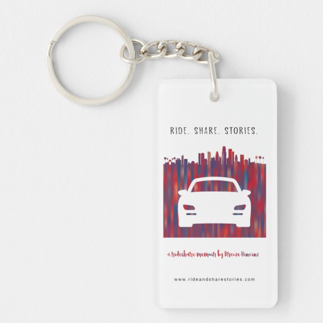Ride. Share. Stories. Keychain (Front)