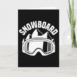 Ride Ski Snowboard Skiing Goggles Snow Snowboarder Card