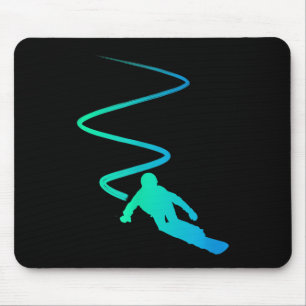 Ride Ski Snowboard Skiing Goggles Snow Snowboarder Mouse Pad