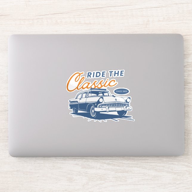 Ride The Classic Custom-Cut Vinyl Sticker (Computer)