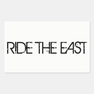 Ride The East Rectangular Sticker