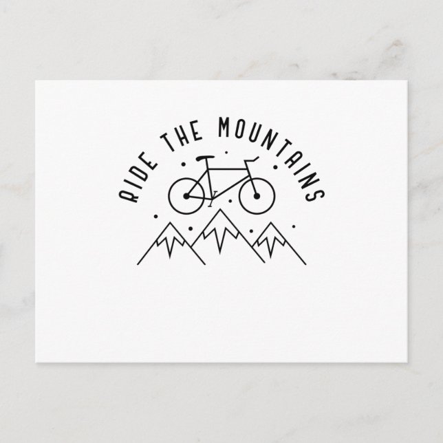 Ride The Mountains Postcard (Front)