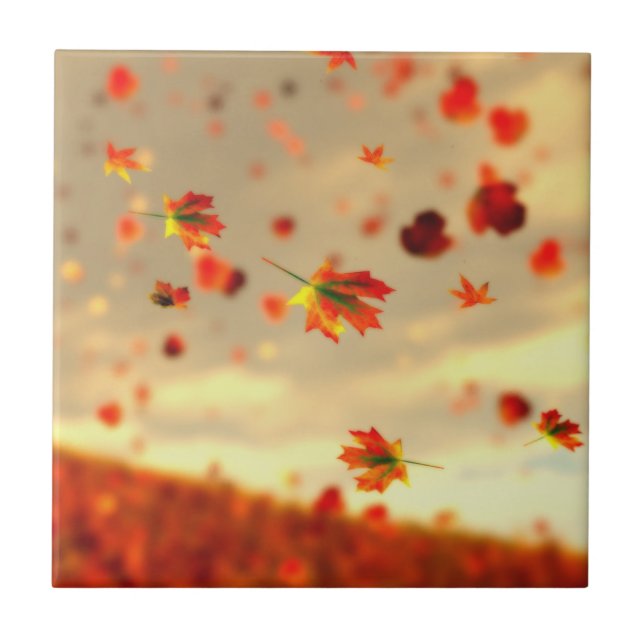 Ride the October Breeze Decorative Tile / Trivet (Front)