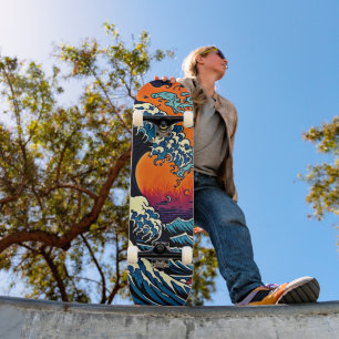 Ride the Retro Waves of Style Skateboard