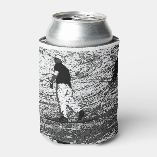 Ride the Slopes - Snowboarding and Skiing Can Cooler (Can Front)