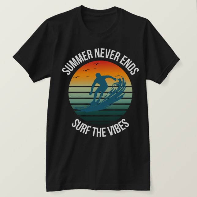 "Ride the Summer Wave" T-Shirt (Design Front)