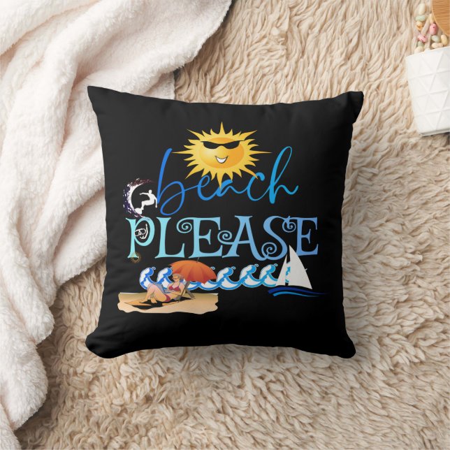 Ride the Summer Waves Cushion (Blanket)