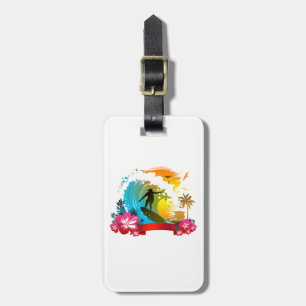 Ride The Tide Luggage Tag