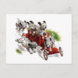 ride the wagon postcard