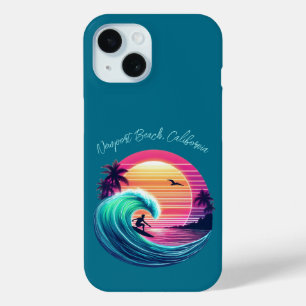 Ride the Wave at Sunset iPhone 15 Case