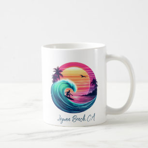Ride the Wave at Sunset Coffee Mug