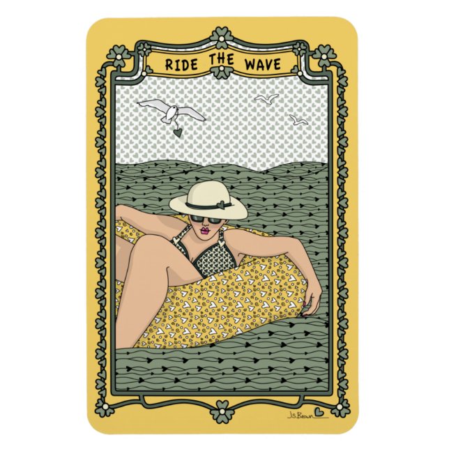 Ride The Wave_B_Refrigerator Magnet (Vertical)