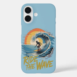 Ride the Wave  iPhone 16 Case