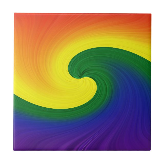 Ride the Wave  Ceramic Tile (Front)