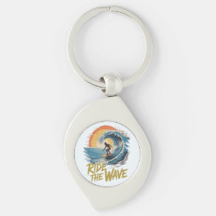 Ride the Wave Key Ring