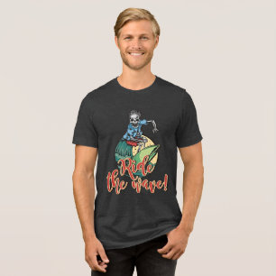 Ride the Wave – Retro Surf Skeleton Tee