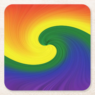 Ride the Wave Square Paper Coaster