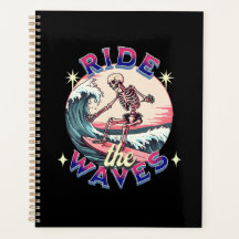 Ride the waves skeleton surfing