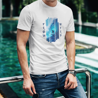Ride the Wild Waves | Cool White T-Shirt 