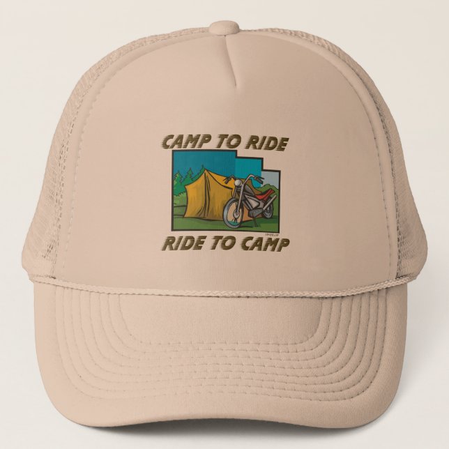 Ride to Camp Trucker Hat (Front)
