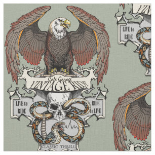 Ride To Live Live To Ride Biker design Fabric