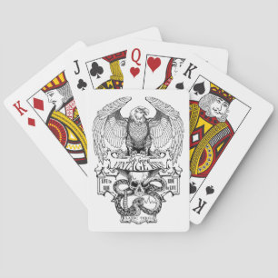 Ride To Live Live To Ride Biker design Playing Cards