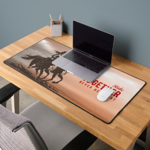 Ride together- A wonderful Western life    Desk Mat