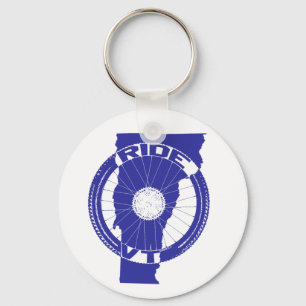 Ride Vermont Key Ring