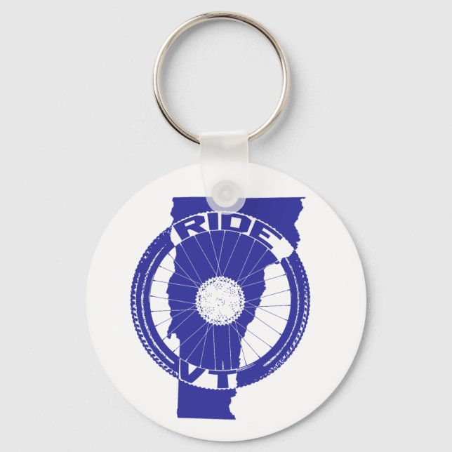 Ride Vermont Key Ring (Front)