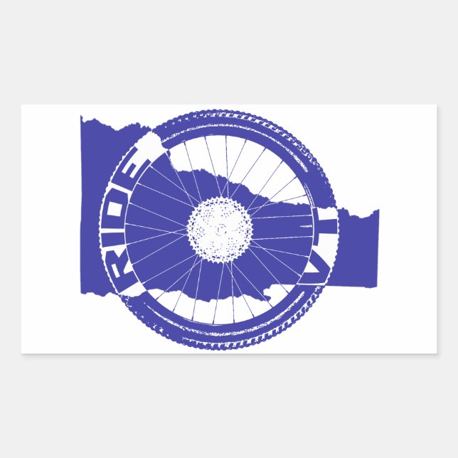 Ride Vermont Rectangular Sticker (Front)