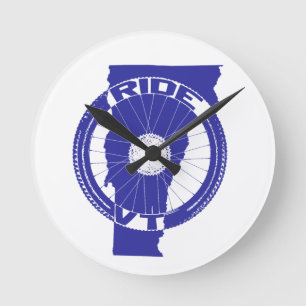 Ride Vermont Round Clock