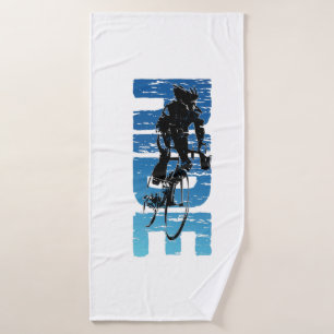 Ride - Vintage Cycling Vertical Bath Towel