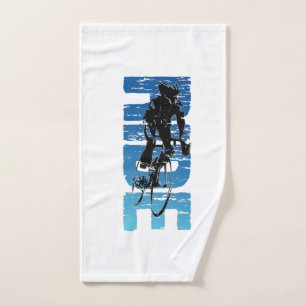 Ride - Vintage Cycling Vertical Hand Towel