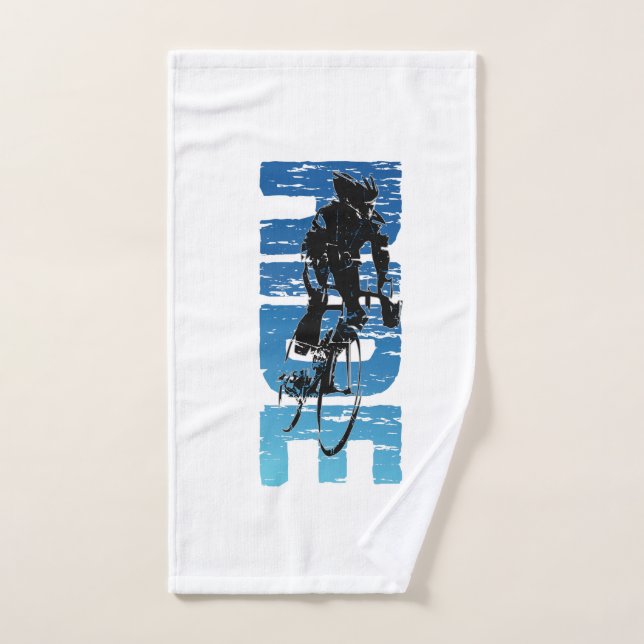 Ride - Vintage Cycling Vertical Hand Towel (Hand Towel)