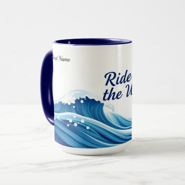 Ride Wave Quote Mug (Front Left)