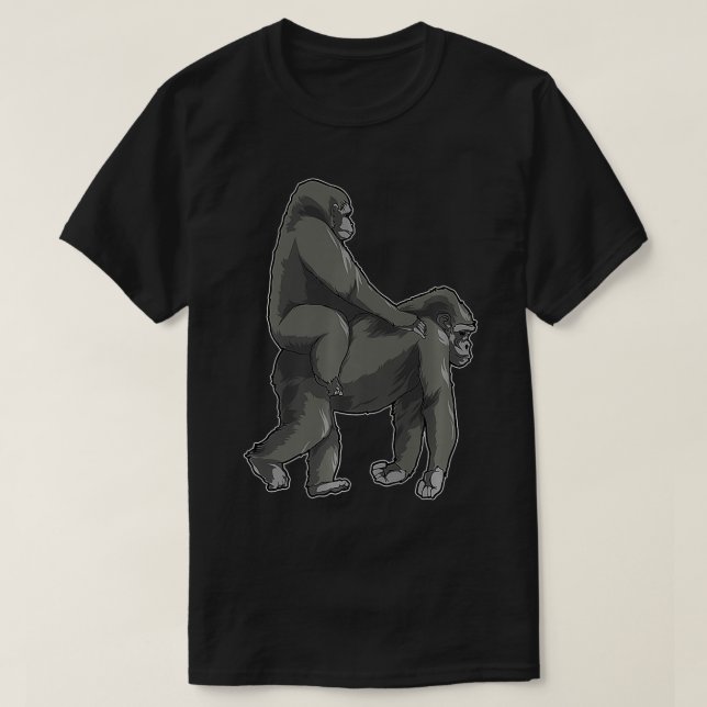 Ride Wife Gorilla Meme Funny Monkey Memes Premium  T-Shirt (Design Front)