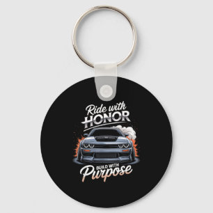 Ride With Honor Car Lover Key Ring