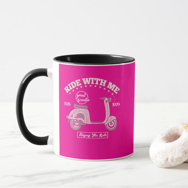 Ride With Me Custom Name Mug (With Donut)