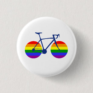 Ride With Pride Bike 3 Cm Round Badge