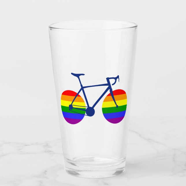 Ride With Pride Bike Glass (Front)