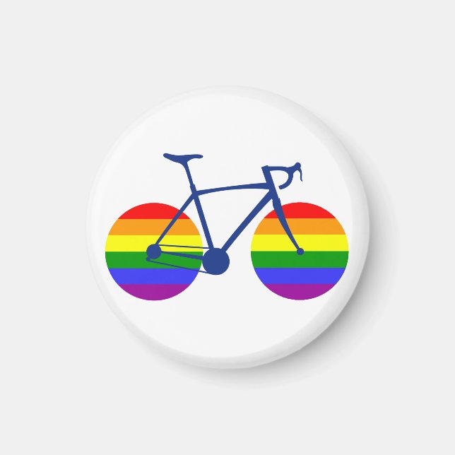 Ride With Pride Bike Magnet (Front)