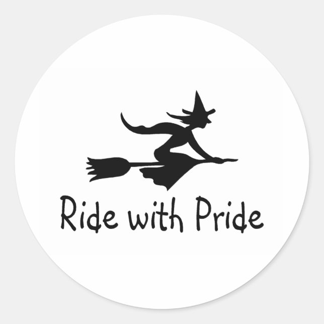 Ride With Pride Classic Round Sticker (Front)